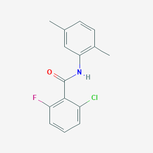 molecular formula C15H13ClFNO B7476595 2-chloro-N-(2,5-dimethylphenyl)-6-fluorobenzamide 