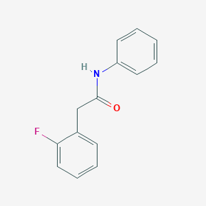 molecular formula C14H12FNO B7476675 2-(2-fluorophenyl)-N-phenylacetamide 