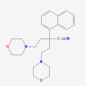 B074767 alpha,alpha-Bis(2-morpholinoethyl)-1-naphthaleneacetonitrile CAS No. 1251-31-6