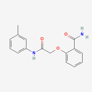 2-[2-(3-Methylanilino)-2-oxoethoxy]benzamide