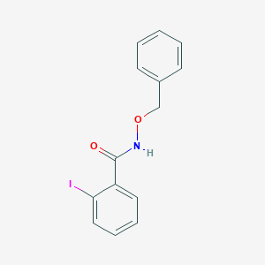 molecular formula C14H12INO2 B7476727 N-(benzyloxy)-2-iodobenzamide 