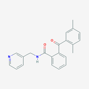 molecular formula C22H20N2O2 B7476762 2-(2,5-dimethylbenzoyl)-N-(pyridin-3-ylmethyl)benzamide 
