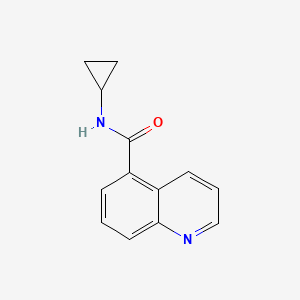 molecular formula C13H12N2O B7476778 N-cyclopropylquinoline-5-carboxamide 