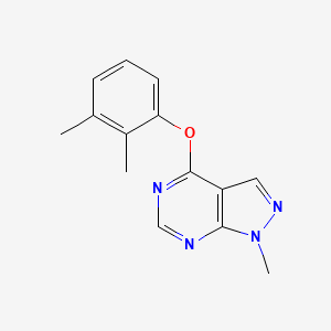 molecular formula C14H14N4O B7476781 4-(2,3-Dimethylphenoxy)-1-methylpyrazolo[3,4-d]pyrimidine 