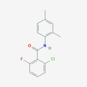 molecular formula C15H13ClFNO B7476842 2-chloro-N-(2,4-dimethylphenyl)-6-fluorobenzamide 