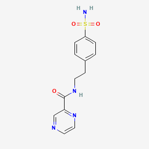 N-[2-(4-sulfamoylphenyl)ethyl]pyrazine-2-carboxamide