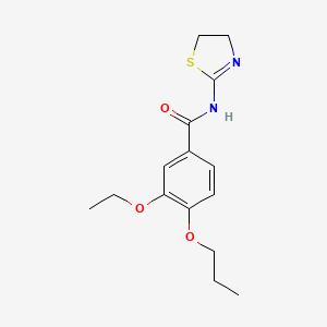 N-(4,5-dihydro-1,3-thiazol-2-yl)-3-ethoxy-4-propoxybenzamide