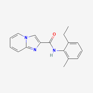 molecular formula C17H17N3O B7476913 N-(2-ethyl-6-methylphenyl)imidazo[1,2-a]pyridine-2-carboxamide 