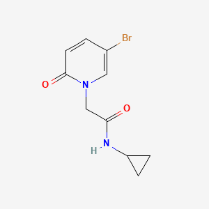 molecular formula C10H11BrN2O2 B7476932 2-(5-bromo-2-oxo-1,2-dihydropyridin-1-yl)-N-cyclopropylacetamide 