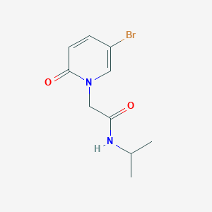 molecular formula C10H13BrN2O2 B7476947 2-(5-bromo-2-oxopyridin-1-yl)-N-propan-2-ylacetamide 