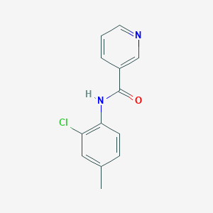 molecular formula C13H11ClN2O B7476951 N-(2-chloro-4-methylphenyl)pyridine-3-carboxamide 