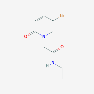 molecular formula C9H11BrN2O2 B7476978 2-(5-bromo-2-oxopyridin-1-yl)-N-ethylacetamide 