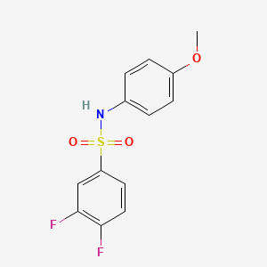 molecular formula C13H11F2NO3S B7476987 3,4-difluoro-N-(4-methoxyphenyl)benzenesulfonamide 