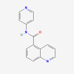 molecular formula C15H11N3O B7476995 N-pyridin-4-ylquinoline-5-carboxamide 