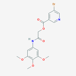 [2-Oxo-2-(3,4,5-trimethoxyanilino)ethyl] 5-bromopyridine-3-carboxylate