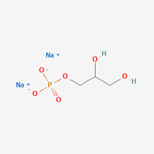 molecular formula C3H7Na2O6P B074771 甘油磷酸钠 CAS No. 1334-74-3