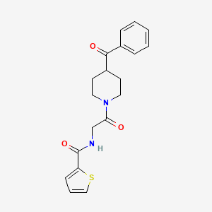 N-[2-(4-benzoylpiperidin-1-yl)-2-oxoethyl]thiophene-2-carboxamide