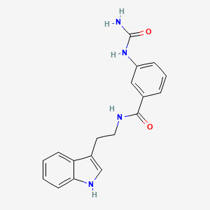 3-(carbamoylamino)-N-[2-(1H-indol-3-yl)ethyl]benzamide