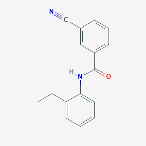 molecular formula C16H14N2O B7477256 3-cyano-N-(2-ethylphenyl)benzamide 