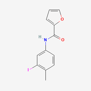 molecular formula C12H10INO2 B7477271 N-(3-iodo-4-methylphenyl)furan-2-carboxamide 