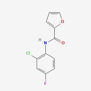 molecular formula C11H7ClFNO2 B7477304 N-(2-chloro-4-fluorophenyl)furan-2-carboxamide 