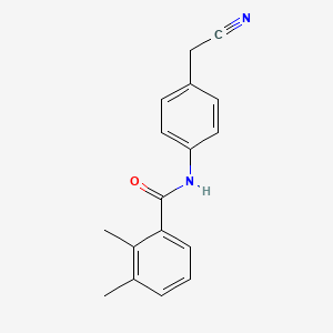 molecular formula C17H16N2O B7477381 N-[4-(cyanomethyl)phenyl]-2,3-dimethylbenzamide 