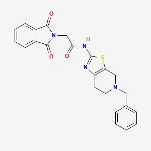 molecular formula C23H20N4O3S B7477456 N-(5-benzyl-4,5,6,7-tetrahydro[1,3]thiazolo[5,4-c]pyridin-2-yl)-2-(1,3-dioxo-1,3-dihydro-2H-isoindol-2-yl)acetamide 