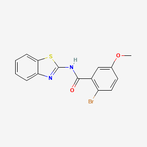 N-(1,3-benzothiazol-2-yl)-2-bromo-5-methoxybenzamide