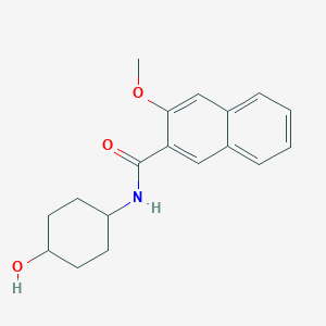 molecular formula C18H21NO3 B7477472 N-(4-hydroxycyclohexyl)-3-methoxynaphthalene-2-carboxamide 