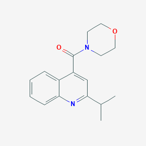 molecular formula C17H20N2O2 B7477627 Morpholin-4-yl-(2-propan-2-ylquinolin-4-yl)methanone 