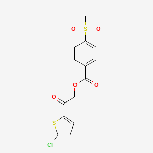 [2-(5-Chlorothiophen-2-yl)-2-oxoethyl] 4-methylsulfonylbenzoate