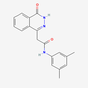 molecular formula C18H17N3O2 B7477775 N-(3,5-dimethylphenyl)-2-(4-oxo-3H-phthalazin-1-yl)acetamide 