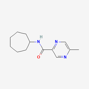 molecular formula C13H19N3O B7477831 N-cycloheptyl-5-methylpyrazine-2-carboxamide 