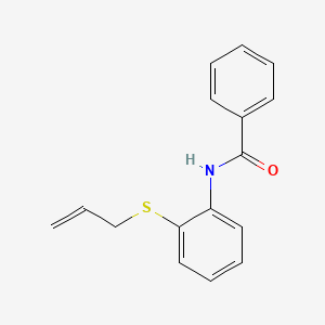 molecular formula C16H15NOS B7477853 N-(2-prop-2-enylsulfanylphenyl)benzamide 