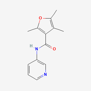 molecular formula C13H14N2O2 B7477873 2,4,5-trimethyl-N-pyridin-3-ylfuran-3-carboxamide 