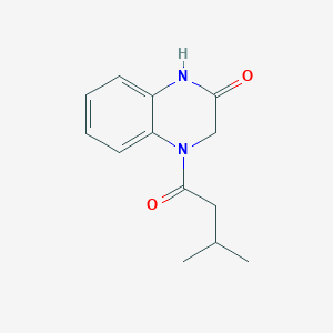 molecular formula C13H16N2O2 B7477876 4-(3-methylbutanoyl)-3,4-dihydro-2(1H)-quinoxalinone 