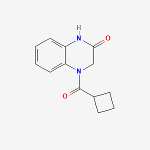 molecular formula C13H14N2O2 B7477879 4-(Cyclobutanecarbonyl)-1,3-dihydroquinoxalin-2-one 
