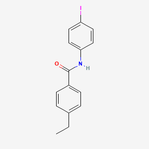 molecular formula C15H14INO B7477965 4-ethyl-N-(4-iodophenyl)benzamide 