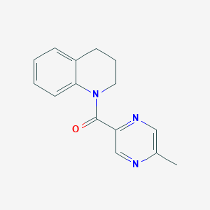 molecular formula C15H15N3O B7478021 3,4-dihydro-2H-quinolin-1-yl-(5-methylpyrazin-2-yl)methanone 