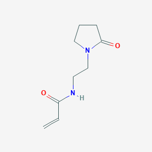 molecular formula C9H14N2O2 B7478031 N-[2-(2-oxopyrrolidin-1-yl)ethyl]prop-2-enamide 