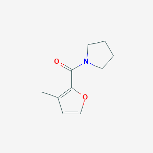 molecular formula C10H13NO2 B7478036 (3-Methylfuran-2-yl)-pyrrolidin-1-ylmethanone 