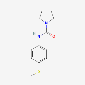 molecular formula C12H16N2OS B7478044 N-(4-methylsulfanylphenyl)pyrrolidine-1-carboxamide 