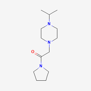 molecular formula C13H25N3O B7478045 2-(4-Propan-2-ylpiperazin-1-yl)-1-pyrrolidin-1-ylethanone 