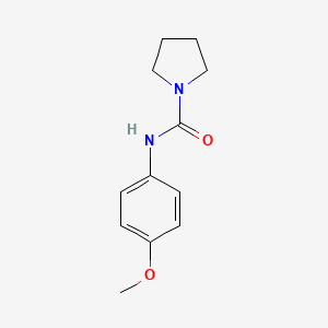 molecular formula C12H16N2O2 B7478062 N-(4-Methoxyphenyl)-1-pyrrolidinecarboxamide 