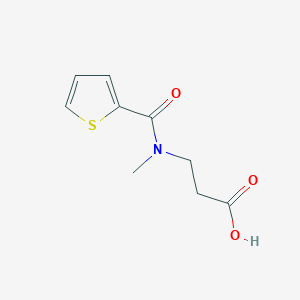 molecular formula C9H11NO3S B7478067 3-[Methyl(thiophene-2-carbonyl)amino]propanoic acid 