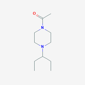 molecular formula C11H22N2O B7478089 1-(4-Pentan-3-ylpiperazin-1-yl)ethanone 