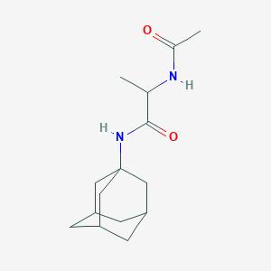 molecular formula C15H24N2O2 B7478093 2-acetamido-N-(1-adamantyl)propanamide 