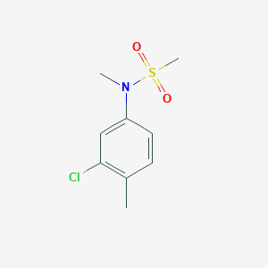molecular formula C9H12ClNO2S B7478097 N-(3-chloro-4-methylphenyl)-N-methylmethanesulfonamide 