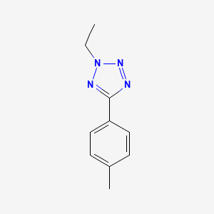 molecular formula C10H12N4 B7478098 2-Ethyl-5-(4-methylphenyl)-1,2,3,4-tetraazole 