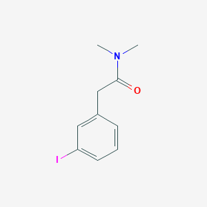 molecular formula C10H12INO B7478101 2-(3-iodophenyl)-N,N-dimethylacetamide 